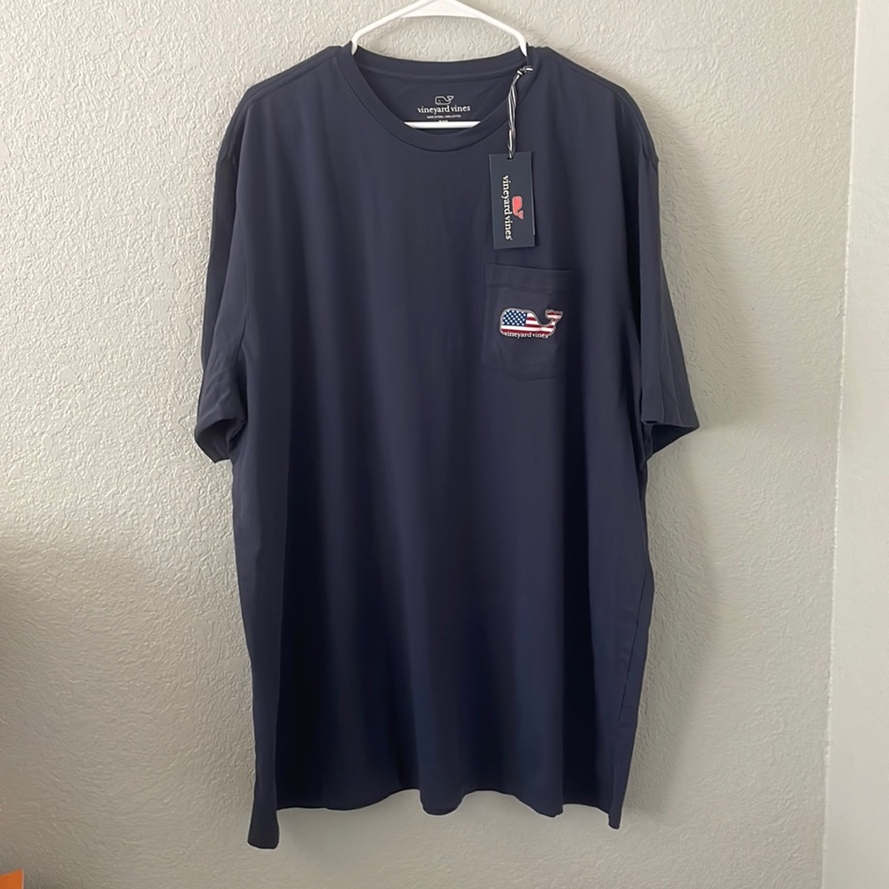 NWT Vineyard Vines Americana Whale Shirt, Men's 2XL